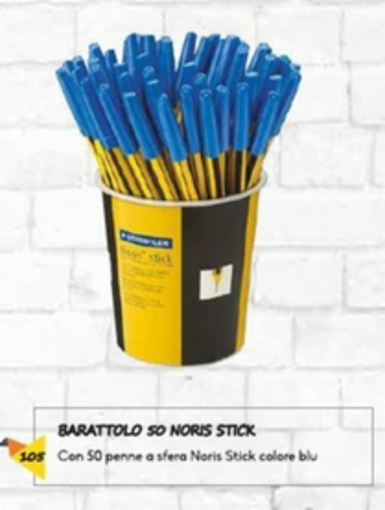 Immagine di 50 pz penna staedtler stick blu a.434 03 kp5