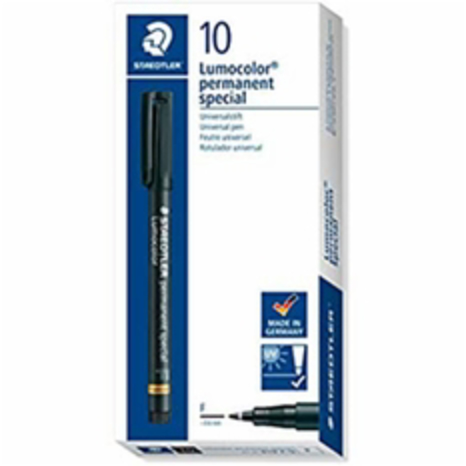 Immagine di 10 pz penna staedtler lumocolor p.f. 9 nero