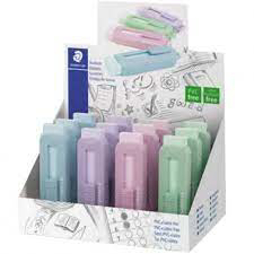 Immagine di 12 pz gomma staedtler c/dispenser pastel 525 ps1p-s