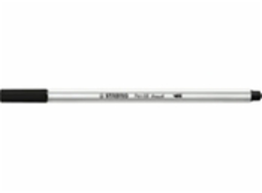 Immagine di 10 pz pennarelli stabilo pen 68 brush nero 568/46