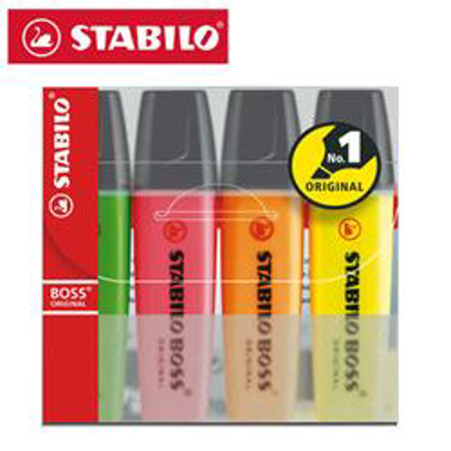 Immagine di 1 pz evid.stabilo boss fluo  bl. x 4pz. 70/4