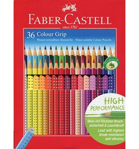 Immagine di 3 pz pastelli acquerellabili faber castell x36 grip 112442