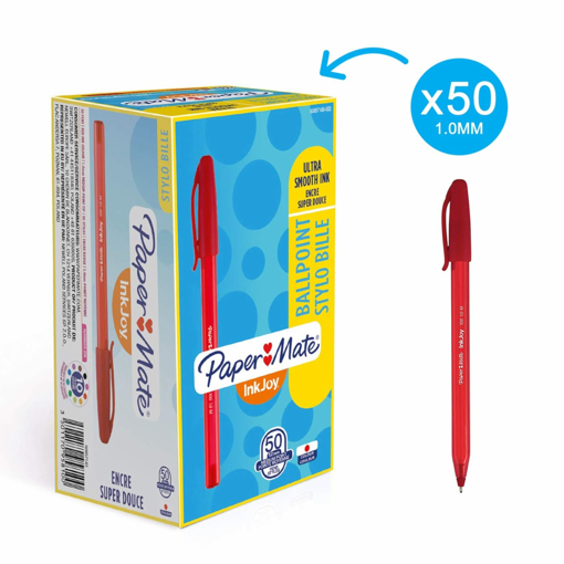 Immagine di 50 pz penna p.mate inkjoy 100 stick rossa