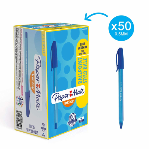 Immagine di 50 pz penna p.mate inkjoy 100 stick blu