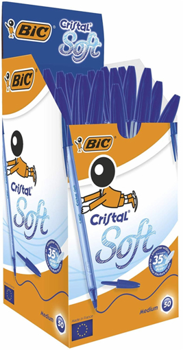 Immagine di 50 pz penna bic cristal soft blu  951434