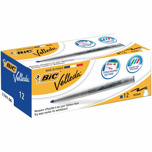 Immagine di 12 pz pennare.bic velleda 1741 p.t. blu  9581701