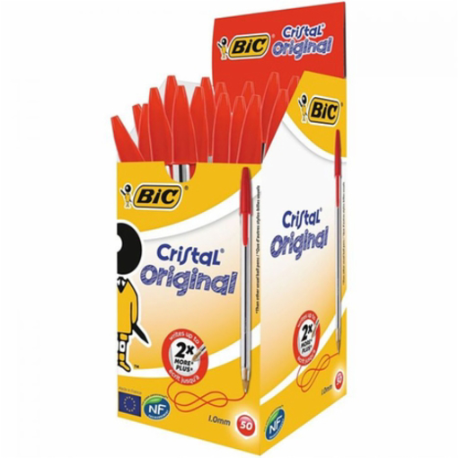 Immagine di 50 pz penna bic cristal  original rossa  8373619