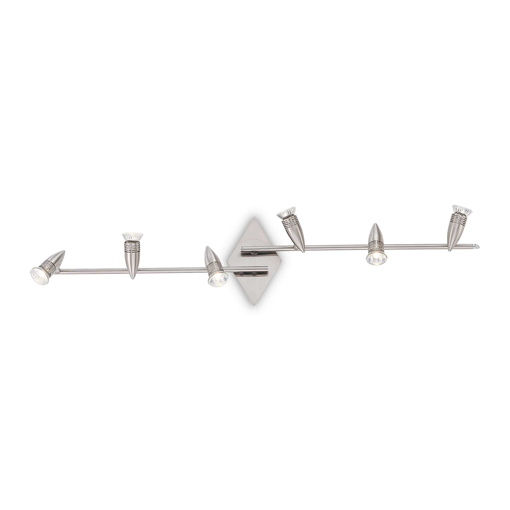 Immagine di Lampada da soffitto nickel, alfa, ideal lux