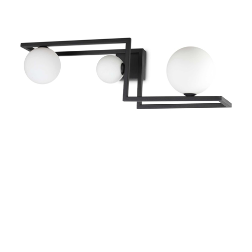 Immagine di Lampada da soffitto nero, angolo, ideal lux