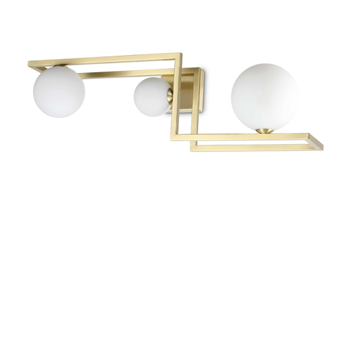 Immagine di Lampada da soffitto ottone, angolo, ideal lux