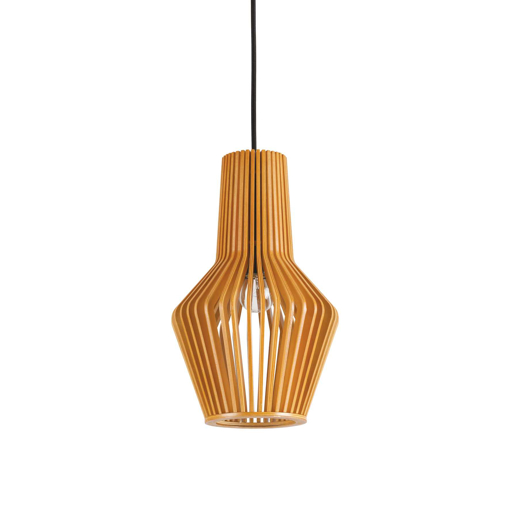 Immagine di Lampada a sospensione legno, citrus, ideal lux