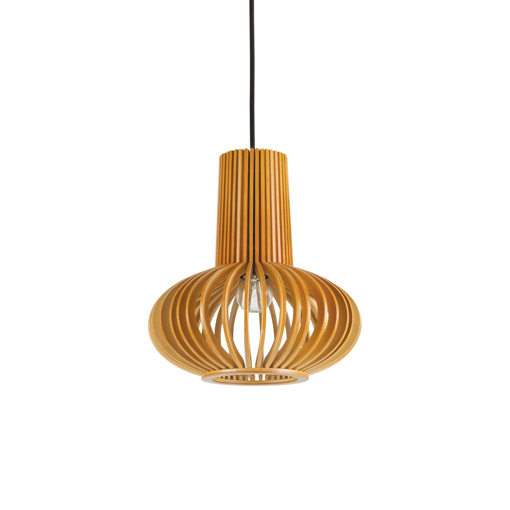 Immagine di Lampada a sospensione legno, citrus, ideal lux