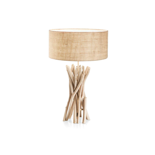 Immagine di Lampada da tavolo legno, driftwood, ideal lux