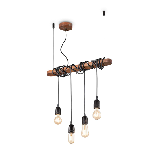 Immagine di Lampada a sospensione corten, electric, ideal lux