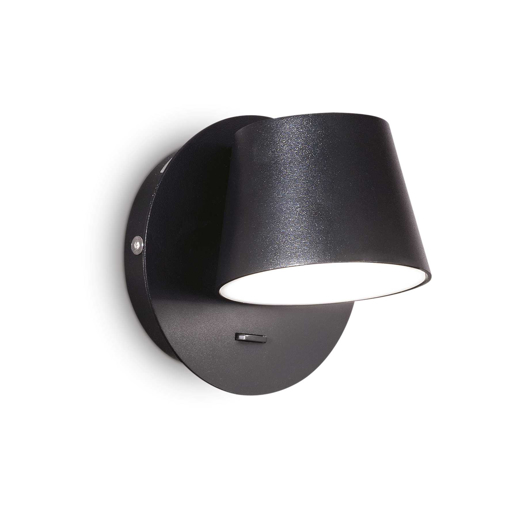 Immagine di Lampada da parete nero, gim, ideal lux