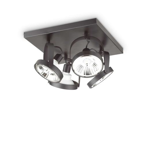 Immagine di Lampada da soffitto nero, glim, ideal lux