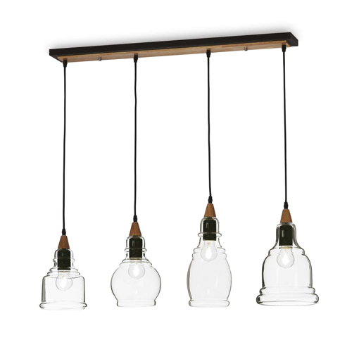 Immagine di Lampada a sospensione nero, gretel, ideal lux