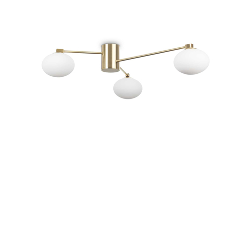 Immagine di Lampada da soffitto ottone, hermes, ideal lux