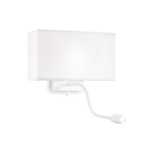 Immagine di Lampada da parete bianco, hotel, ideal lux