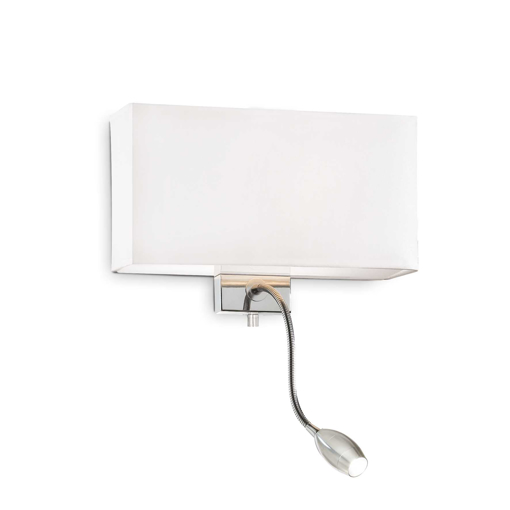 Immagine di Lampada da parete bianco, hotel, ideal lux