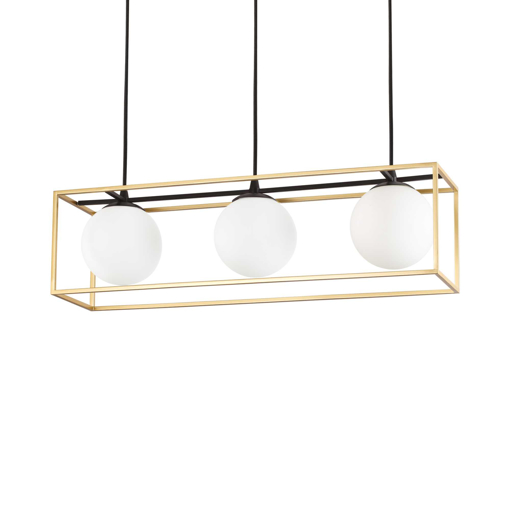 Immagine di Lampada a sospensione ottone, lingotto, ideal lux