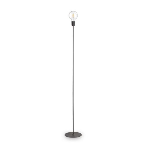 Immagine di Lampada da terra nero, microphone, ideal lux