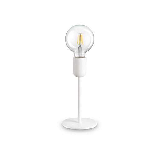 Immagine di Lampada da tavolo bianco, microphone, ideal lux