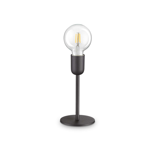 Immagine di Lampada da tavolo nero, microphone, ideal lux