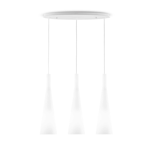 Immagine di Lampada a sospensione bianco, milk, ideal lux