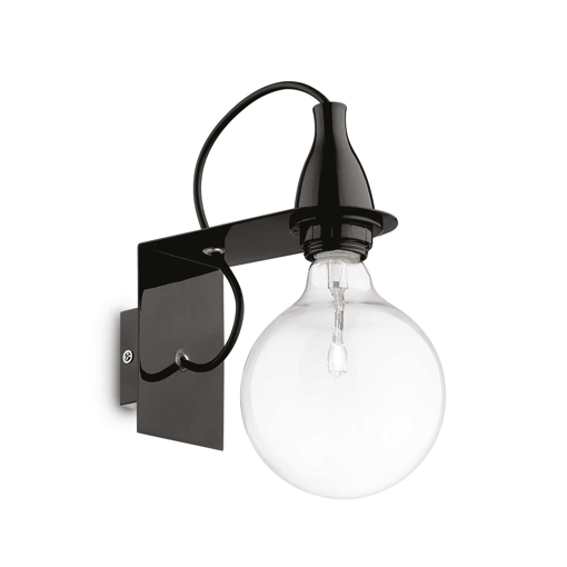 Immagine di Lampada da parete nero, minimal, ideal lux