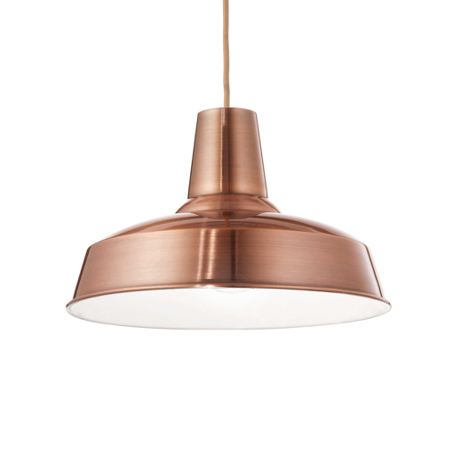 Immagine di Lampada a sospensione rame, moby, ideal lux