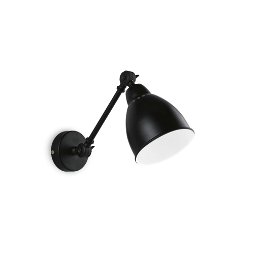 Immagine di Lampada da parete nero, newton, ideal lux