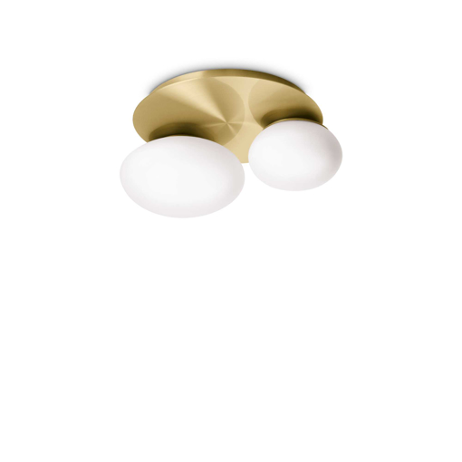 Immagine di Lampada da soffitto ottone, ninfea, ideal lux