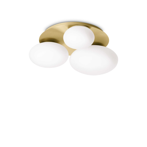 Immagine di Lampada da soffitto ottone, ninfea, ideal lux