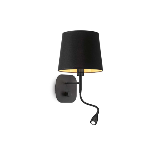 Immagine di Lampada da parete nero, nordik, ideal lux