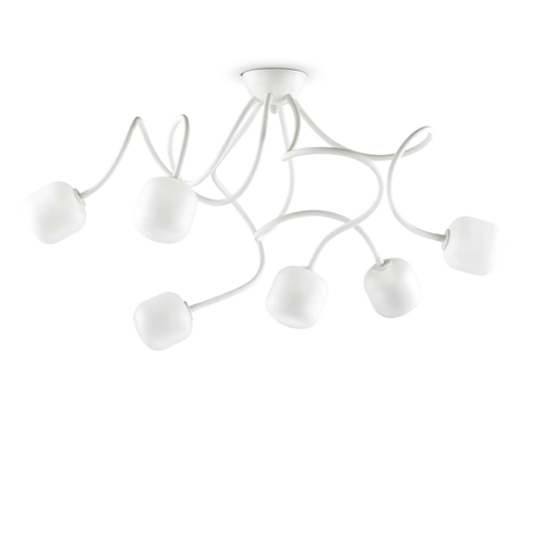 Immagine di Lampada da soffitto bianco, octopus, ideal lux