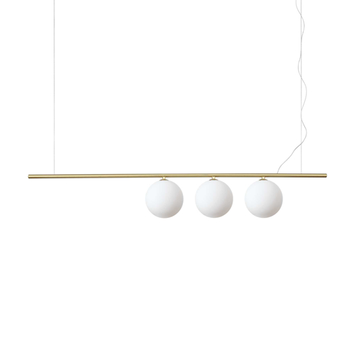 Immagine di Lampada a sospensione ottone, perline, ideal lux