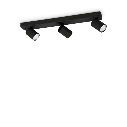 Immagine di Lampada da soffitto nero, rudy, ideal lux