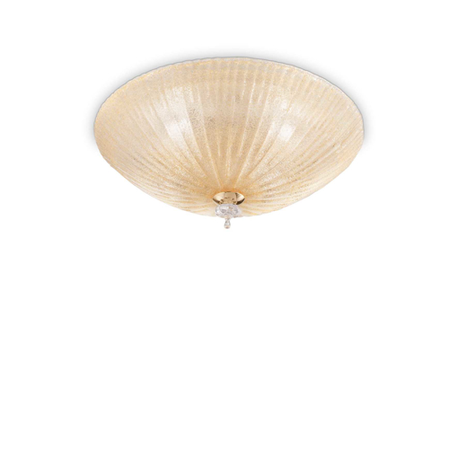 Immagine di Lampada da soffitto ambra, shell, ideal lux