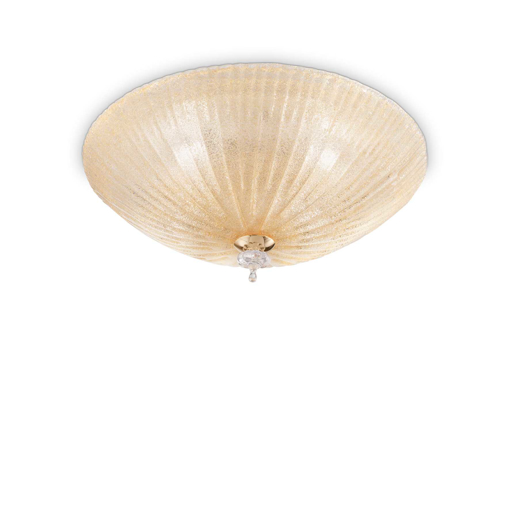 Immagine di Lampada da soffitto ambra, shell, ideal lux