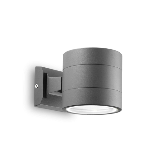 Immagine di Lampada da parete antracite, snif round, ideal lux