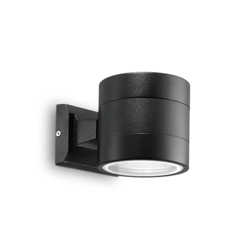 Immagine di Lampada da parete nero, snif round, ideal lux