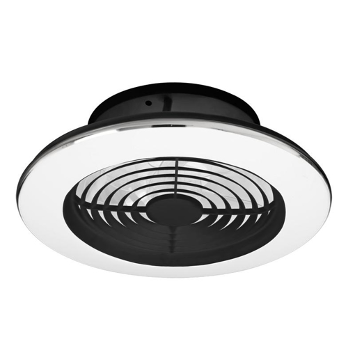 Immagine di Plafoniera led con ventilatore Alisio mini nero, diametro 52,5cm